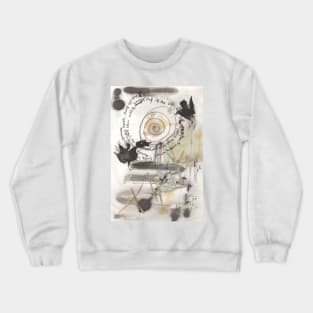 Nesting Crows in winter, birds in their nest Crewneck Sweatshirt